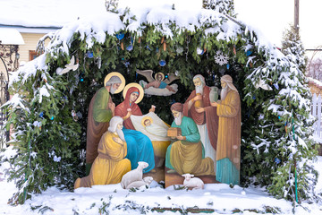 Nativity scene, christmas