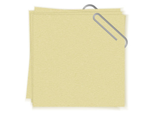 Aufkleber - Blank for text. Crafting paper. Template for your design. On white background. Isolated image. Realistic style.Vector illustration.
