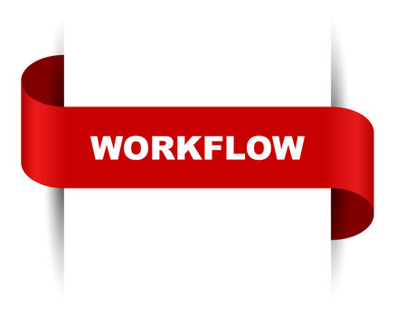 red vector banner workflow