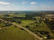 Aerial of Rural Sommervile, Texas in between Austin and Houston