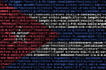 cuba flag is depicted on the screen with the program code. the concept of modern technology and site