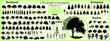 Ultimate Tree Collection, 150 Detailed, Different Tree Vectors 