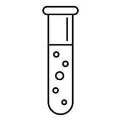 Poster - test tube icon. outline illustration of test tube vector icon for web design isolated on white backg