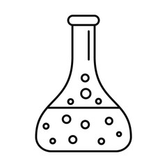 Poster - chemical full flask icon. outline illustration of chemical full flask vector icon for web design iso