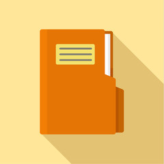 Poster - Folder icon. Flat illustration of folder vector icon for web design