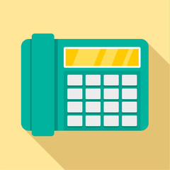 Poster - fax telephone icon. flat illustration of fax telephone vector icon for web design