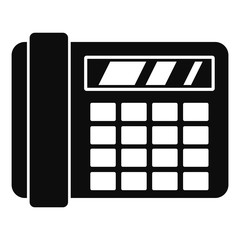 Poster - fax telephone icon. simple illustration of fax telephone vector icon for web design isolated on whit