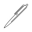 Pen icon. Outline illustration of pen vector icon for web design isolated on white background