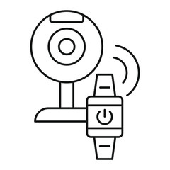 Poster - smart web camera icon. outline illustration of smart web camera vector icon for web design isolated 