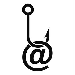 Aufkleber - Phishing email icon. Simple illustration of phishing email vector icon for web design isolated on white background