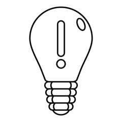 Poster - Innovation idea bulb icon. Outline illustration of innovation idea bulb vector icon for web design isolated on white background