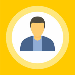 Poster - businessman icon. flat illustration of businessman vector icon for web design