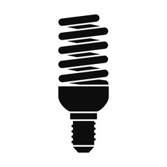 Poster - Bulb energy saving icon. Simple illustration of bulb energy saving vector icon for web design isolated on white background