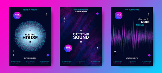 Poster - Electronic Music Sound Abstract Poster.