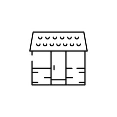 Poster - Indian house icon. Element of India for mobile concept and web apps illustration. Thin line icon for website design and development, app development. Premium icon
