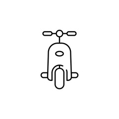 Poster - Indian scooter icon. Element of India for mobile concept and web apps illustration. Thin line icon for website design and development, app development. Premium icon