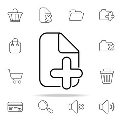 Poster - add document icon. Web icons universal set for web and mobile