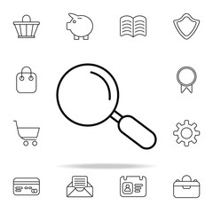 Poster - search sign icon. Web icons universal set for web and mobile