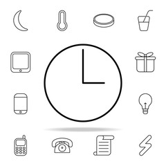 Poster - time icon. Web icons universal set for web and mobile