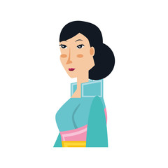 Poster - geisha woman avatar character