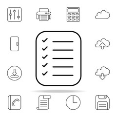 Poster - checklist icon. Web icons universal set for web and mobile
