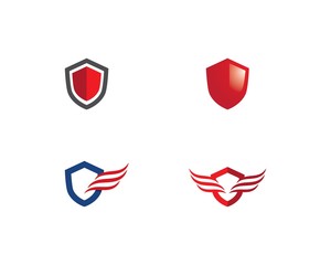 Wall Mural - Shield symbol logo template