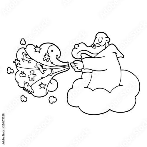 pic God Cartoon Drawing line drawing cartoon god creating