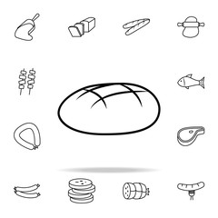 Poster - bread icon. Food icons universal set for web and mobile