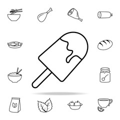 Poster - ice cream icon. Food icons universal set for web and mobile