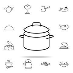 Poster - pan icon. Food icons universal set for web and mobile