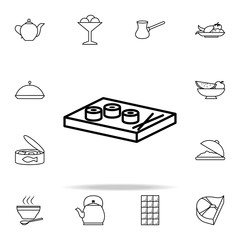 Poster - rolls icon. Food icons universal set for web and mobile