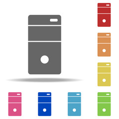 Aufkleber - pc keys icon. Elements of web in multi colored icons. Simple icon for websites, web design, mobile app, info graphics