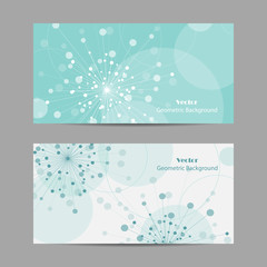 Vector abstract geometric design banner web template.