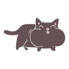  cartoon doodle fat cat