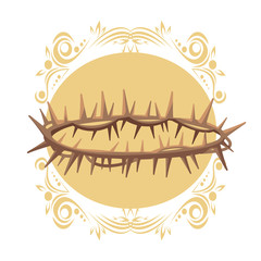 Sticker - Christ thorns crown