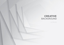 White Gray Abstract Gradient Creative Design Horizontal Cover Background