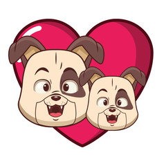 Sticker - Dogs cute cartoon