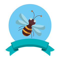 Sticker - Cute bee cartoon