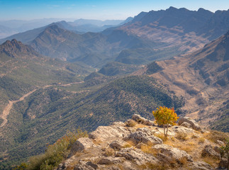 Kurdistan Iraq nature, Erbil, Duhok and Suleimaniya landscape scenic views. Beautiful mountains of Kurdistan in Iraq. Dohuk.