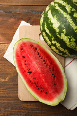 Wall Mural - Fresh red watermelon