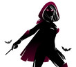  Witch / sorceress silhouette