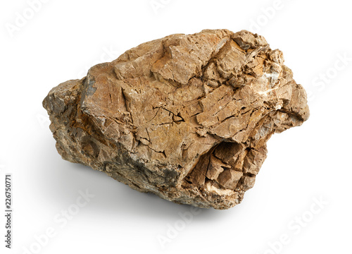 Fototapeta Rock isolated on white background
