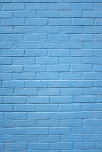 Abstract Blue Painted Brick Wall Background