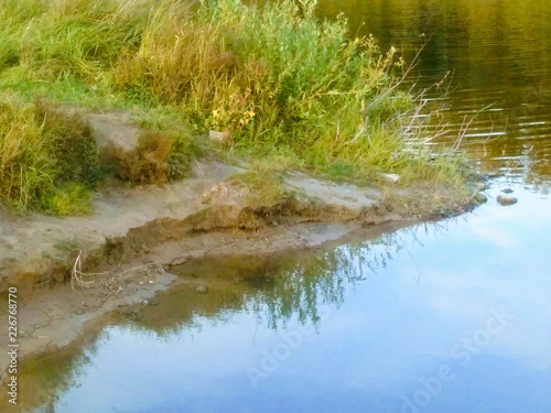 Fotomural the Bank of the river And Sasha