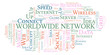© sharafmaksumov - Worldwide Network word cloud.