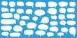 © Maksim - Set of speech bubbles. Blank empty vector white speech bubbles. Cartoon balloon word design.