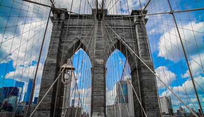 Brooklyn Bridge in New York City USA