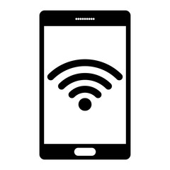 Poster - smartphone sharing wifi hotspot for pattern and design,vector illustration