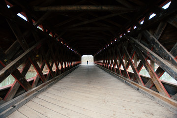 Sachs Covered Bridge in Gettysburg, Pennsylvania on a Moody Day