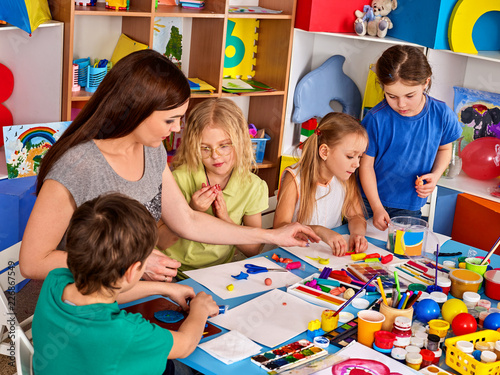 Child Dough Play In School Homemade Playdough And